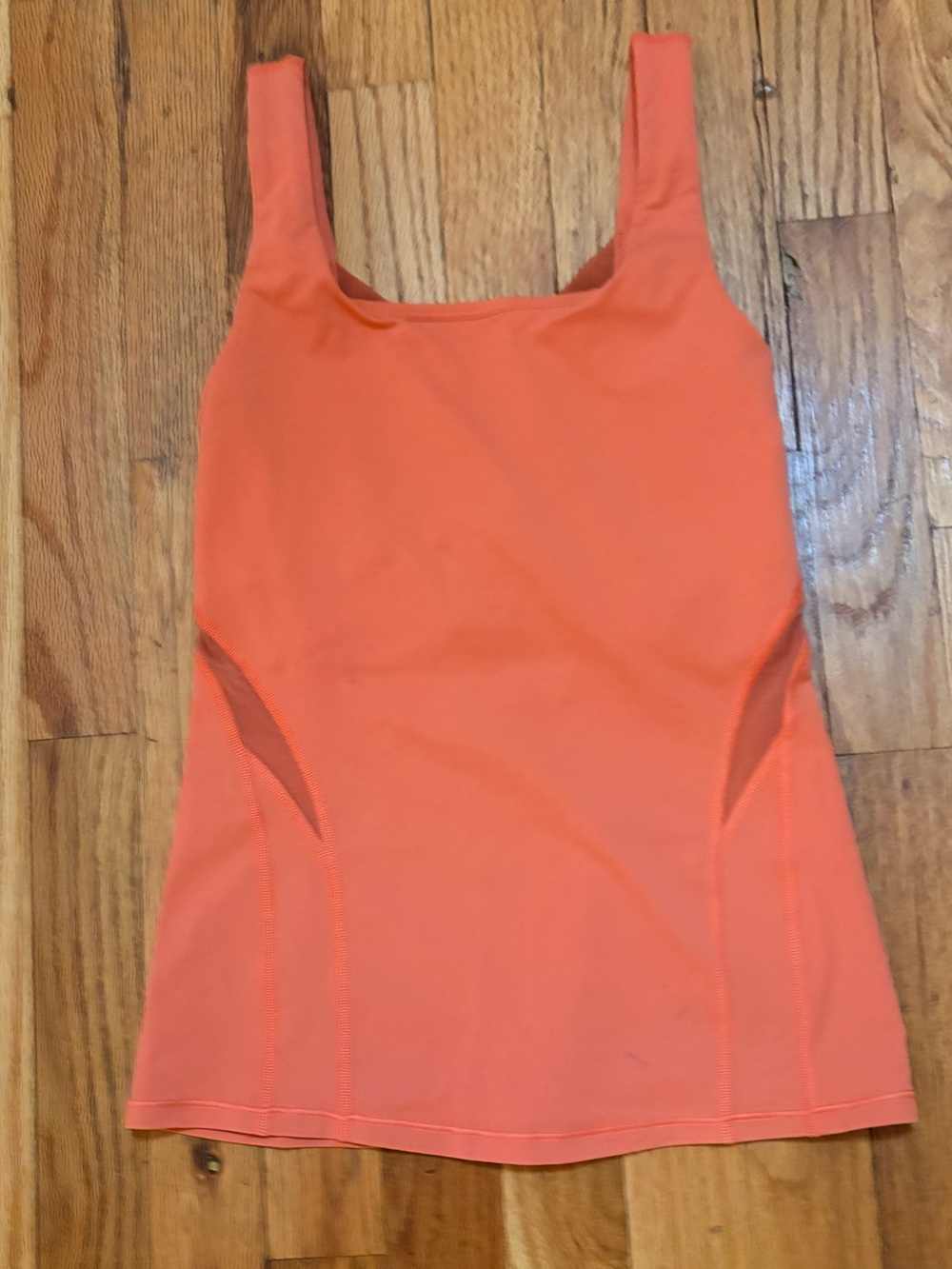 Lululemon Coral Orange Athletic Tank Top